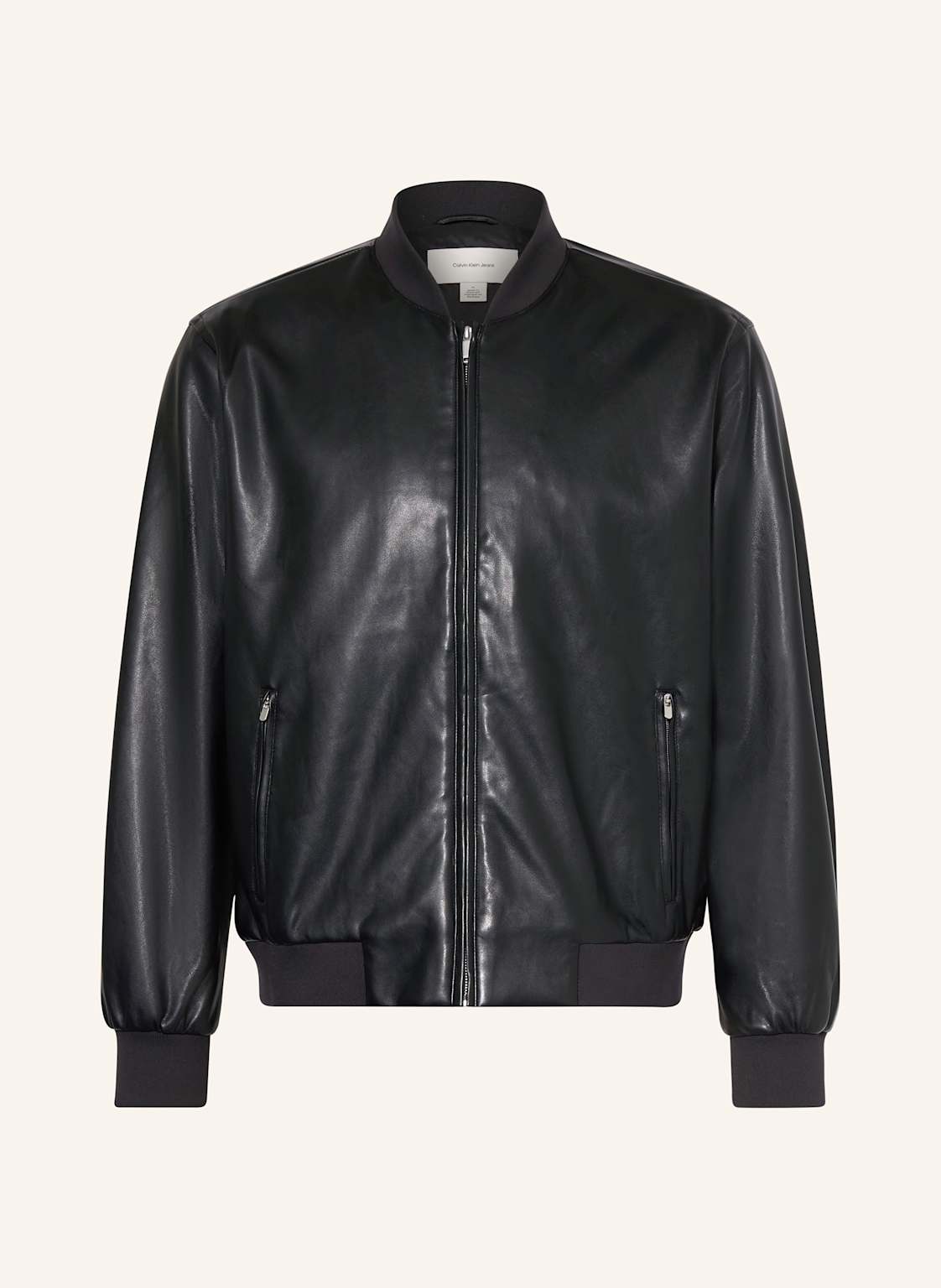 Calvin Klein Jeans Blouson In Lederoptik schwarz von Calvin Klein Jeans