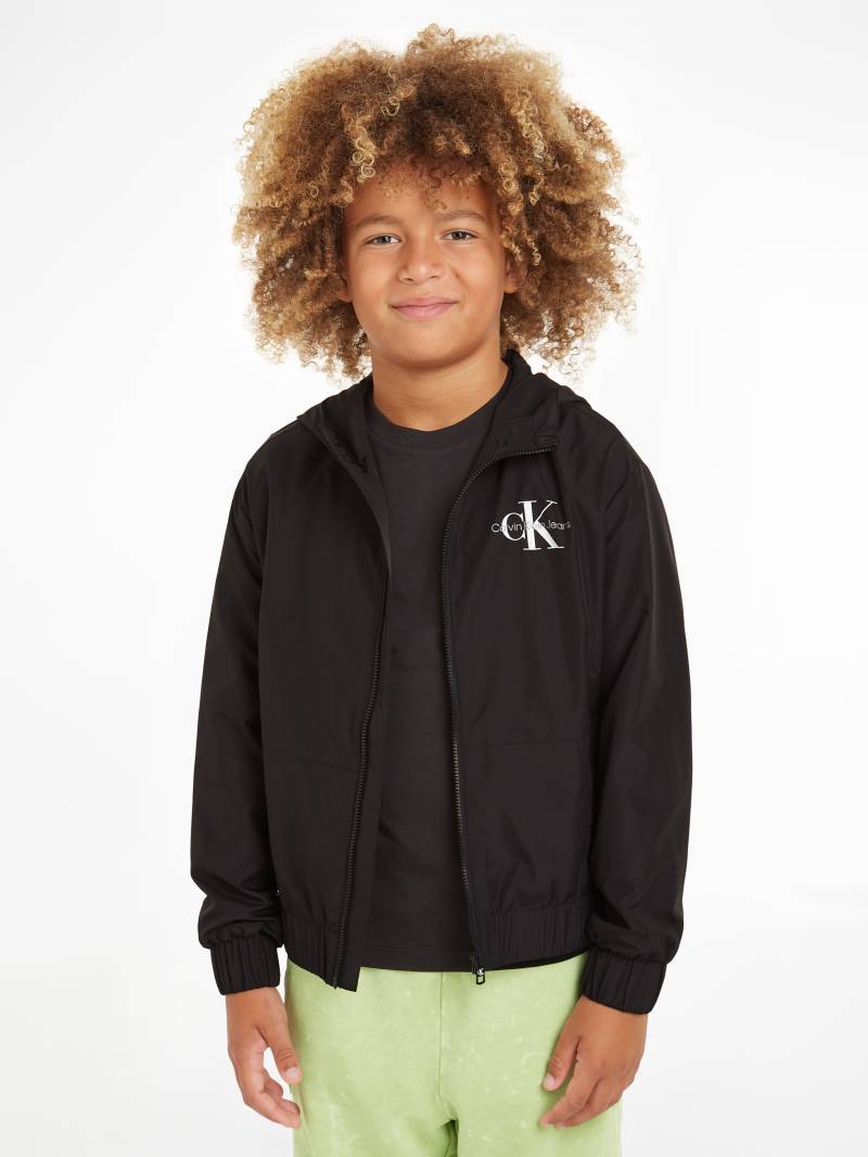 Calvin Klein Jeans Blouson "MONOLOGO ESSENTIAL JACKET" mit Kapuze Kinder bis 16 Jahre von Calvin Klein Jeans