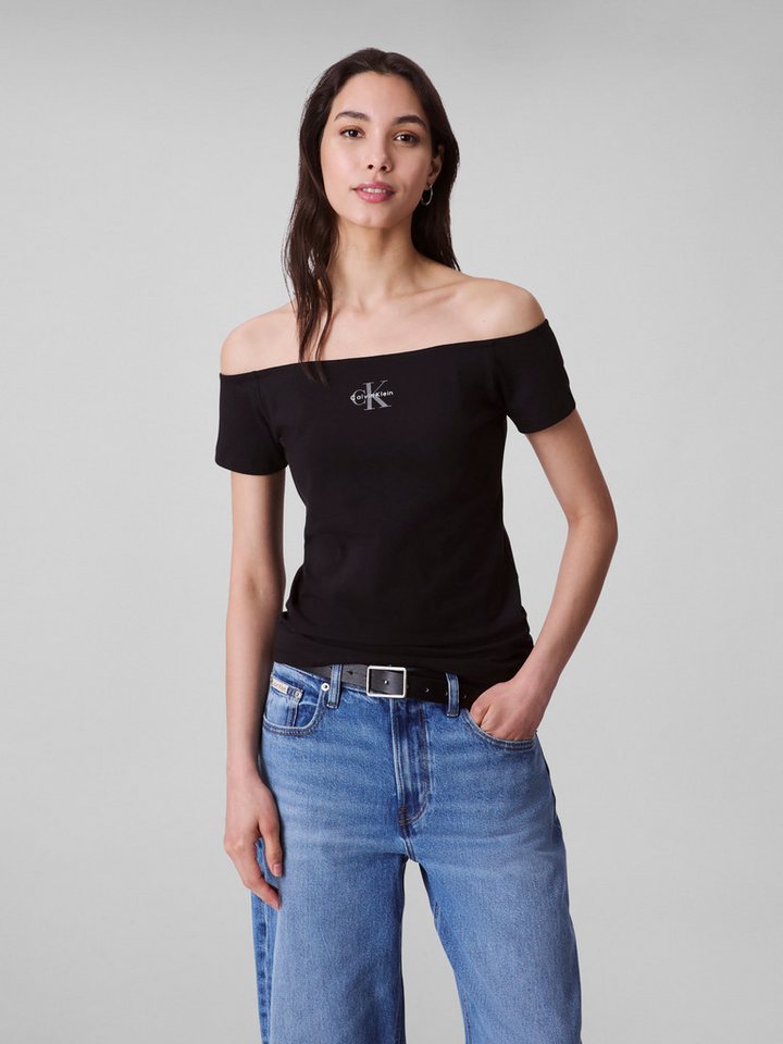 Calvin Klein Jeans Blusentop MNGRM OFF SHLDR STRT Mit tiefem Rundhalsausschnitt von Calvin Klein Jeans