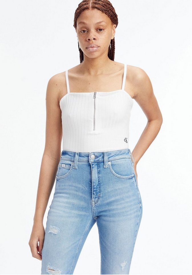 Calvin Klein Jeans Body mit halblangem Reißverschluss von Calvin Klein Jeans