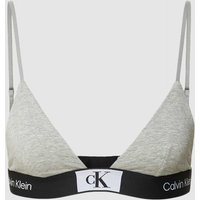 Calvin Klein Underwear Bralette mit elastischem Logo-Bund in Hellgrau Melange, Größe L von Calvin Klein Underwear