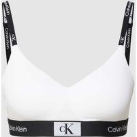 Calvin Klein Underwear Bralette mit elastischem Logo-Bund in Weiss, Größe L von Calvin Klein Underwear