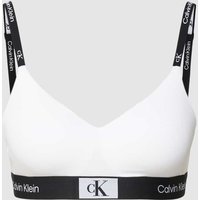 Calvin Klein Underwear Bralette mit elastischem Logo-Bund in Weiss, Größe XL von Calvin Klein Underwear