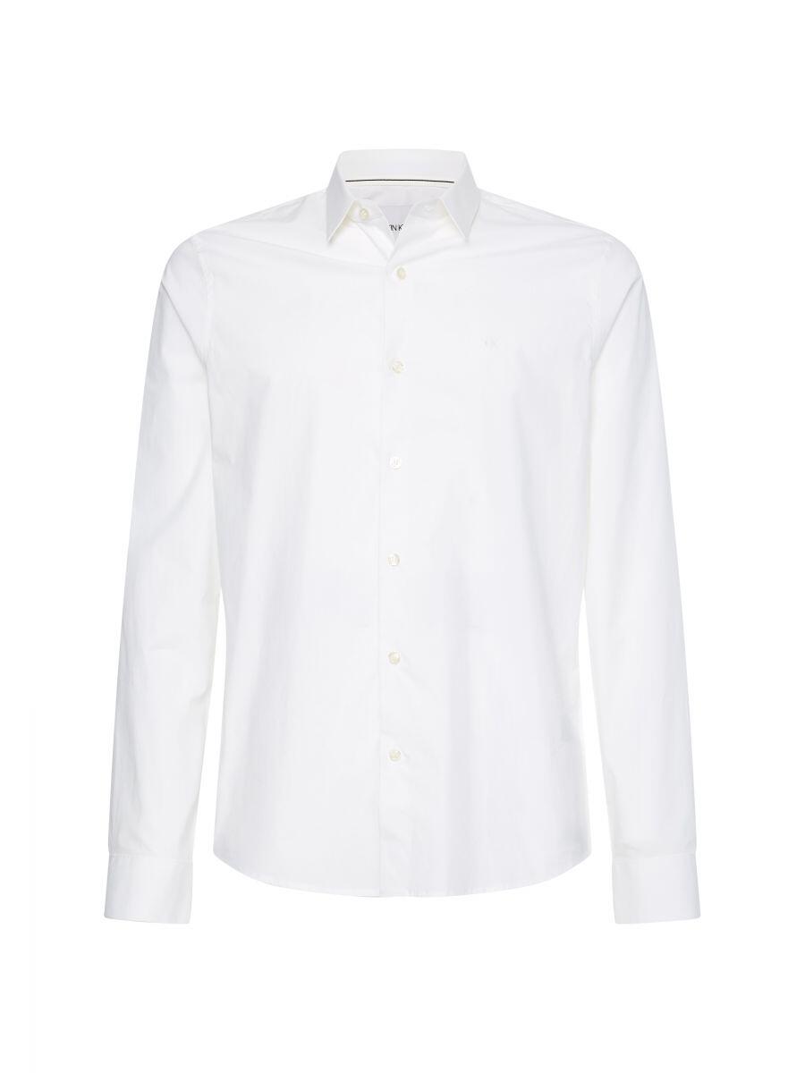 Calvin Klein Jeans - CK CHEST LOGO SLIM STRETCH SHIRT weiß - Gr. - XXL von Calvin Klein Jeans