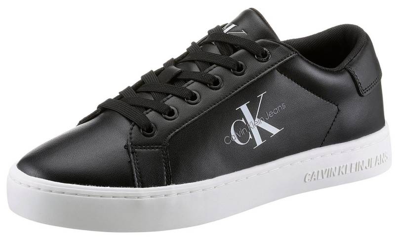 Calvin Klein Jeans CLASSIC CUPSOLE LACEUP LOW LTH Sneaker mit kontrastfarbigen Logodruck, Freizeitschuh, Halbschuh, Schnürschuh von Calvin Klein Jeans
