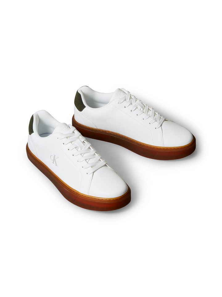 Calvin Klein Jeans CLASSIC CUPSOLE LACEUP LTH Sneaker Schnürschuh, Halbschuh, Freizeitschuh mit seitlichem CK-Logo von Calvin Klein Jeans