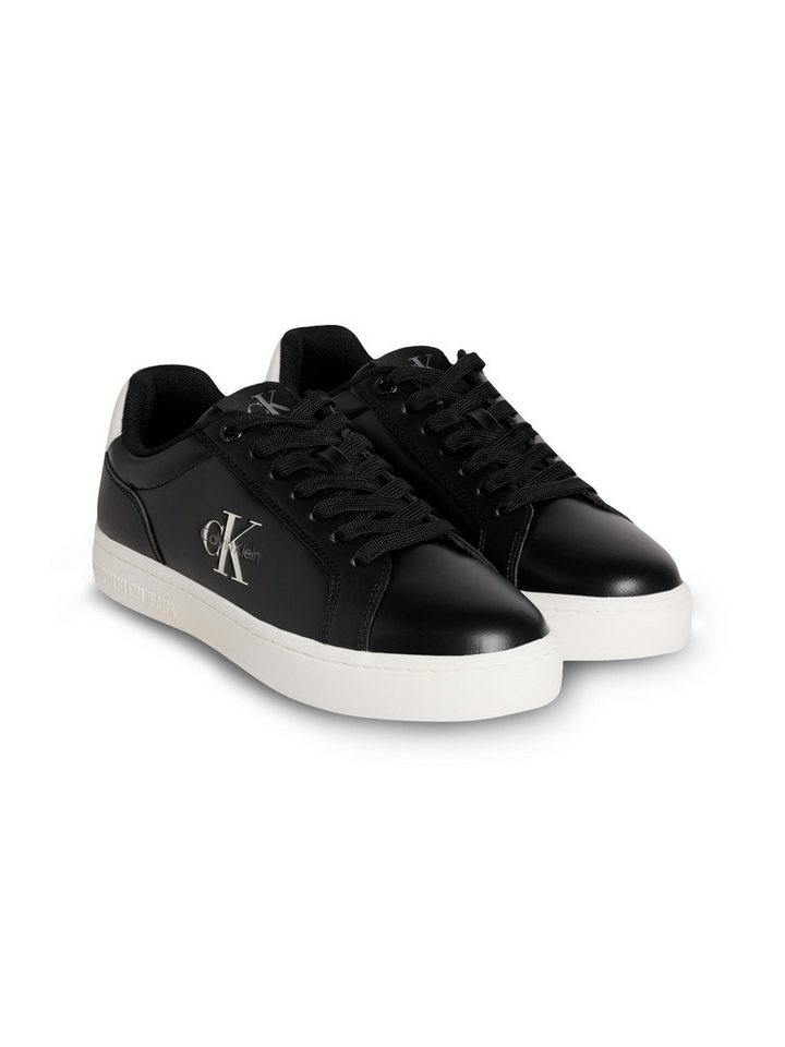 Calvin Klein Jeans CLASSIC CUPSOLE MONO LTH WN Plateausneaker Schnürschuh, Halbschuh, Freizeitschuh mit seitlichem Logo von Calvin Klein Jeans