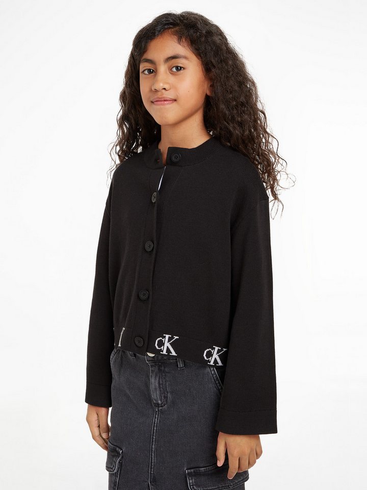 Calvin Klein Jeans Cardigan MONOGRAM LOGO CARDIGAN für Kinder bis 16 Jahre von Calvin Klein Jeans