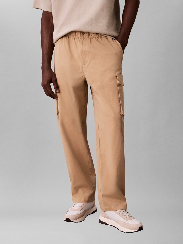 Calvin Klein Jeans Cargohose CO PULL ON STRAIGHT CARGO PANT in Unifarbe von Calvin Klein Jeans
