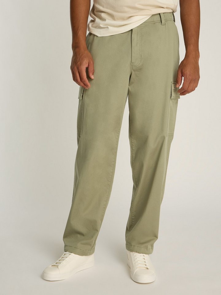 Calvin Klein Jeans Cargohose REGULAR STRAIGHT CARGO mit Logoprägung von Calvin Klein Jeans