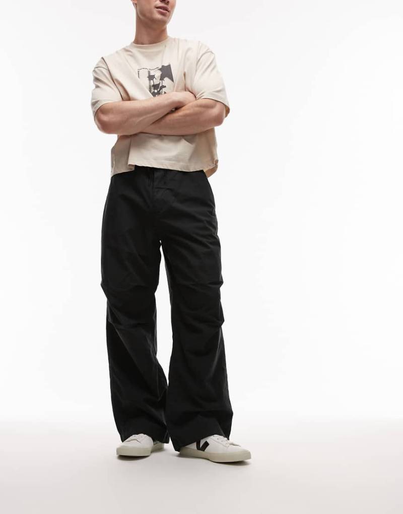 Calvin Klein Jeans - Cargohose in Schwarz mit Tunnelzug von Calvin Klein Jeans