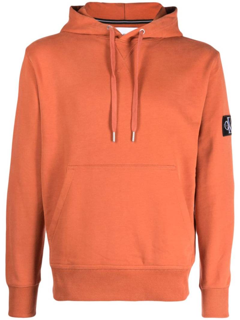 Calvin Klein Jeans Hoodie mit Kompass-Patch - Orange von Calvin Klein Jeans