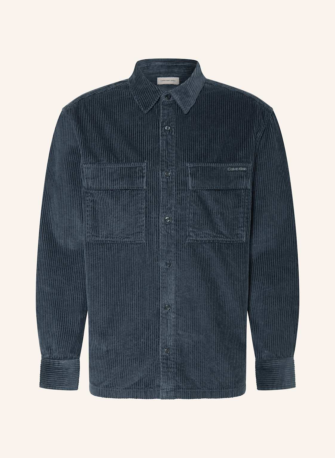 Calvin Klein Jeans Cordhemd Relaxed Fit blau von Calvin Klein Jeans