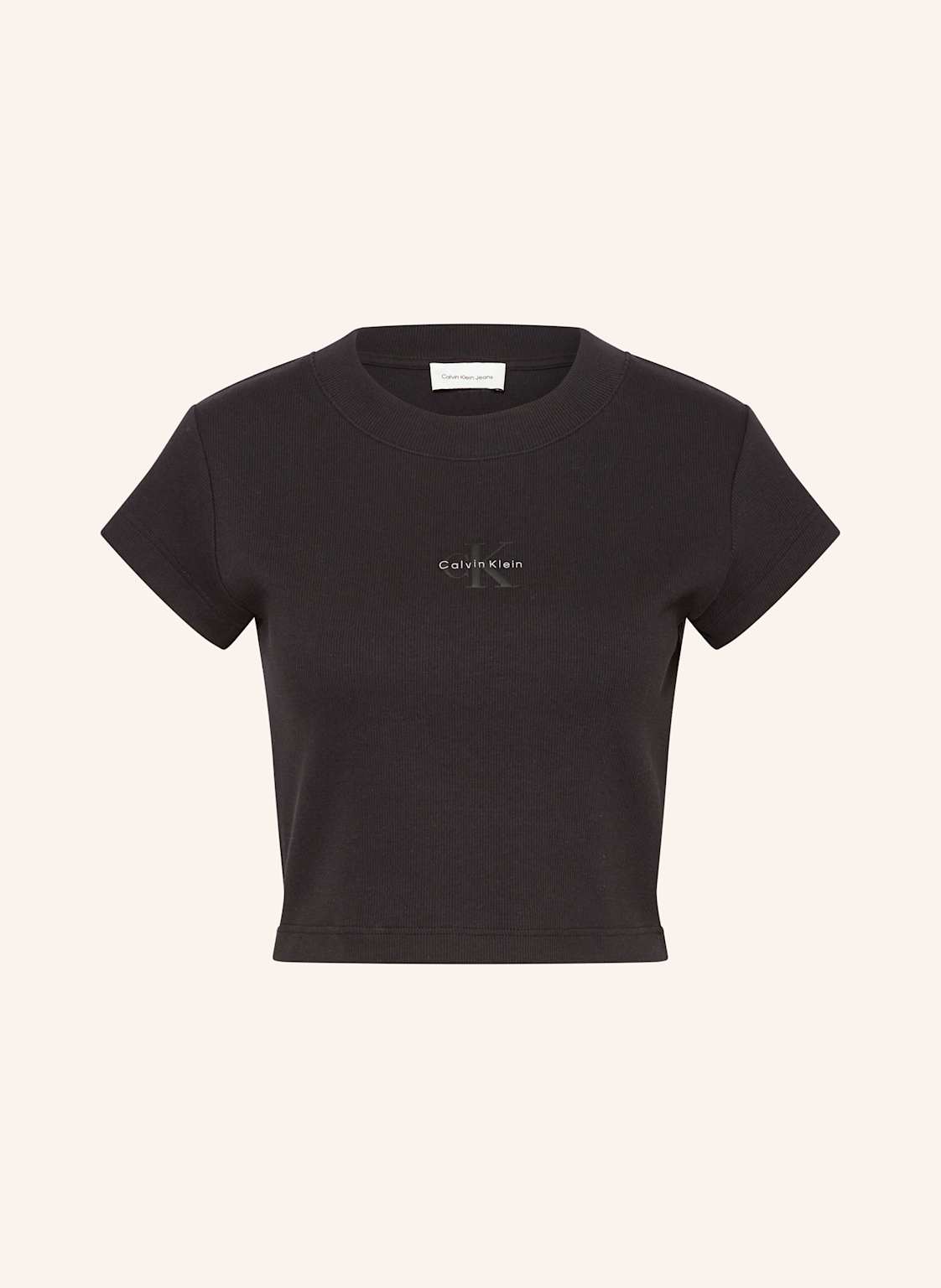 Calvin Klein Jeans Cropped-Shirt schwarz von Calvin Klein Jeans