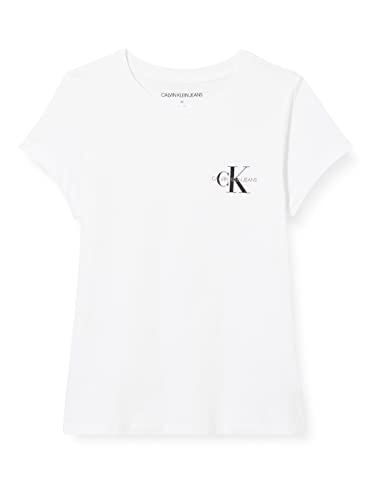 Calvin Klein Jeans Damen 2 Pack Slim T-shirt T Shirt, Ck Black / Bright White, XS EU von Calvin Klein Jeans