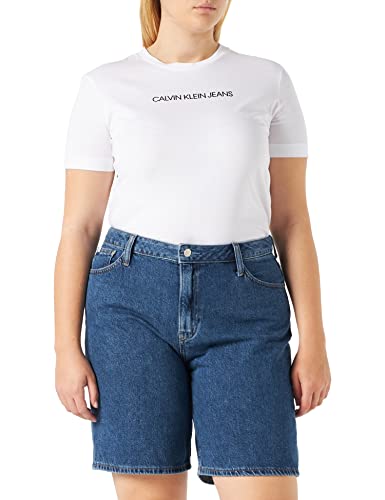 Calvin Klein Jeans Damen 90s Straight Short Hose, Denim Medium, 28W (Regular) von Calvin Klein Jeans
