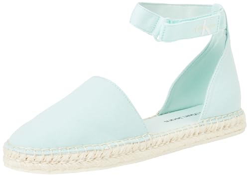 Calvin Klein Jeans Damen Espadrilles Ankle Stoffschuhe, Türkis (Blue Glass), 36 von Calvin Klein Jeans