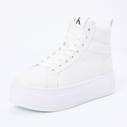 Calvin Klein Damen Plateau Sneaker Bold Retro, Weiß (Triple Bright White), 41 von Calvin Klein