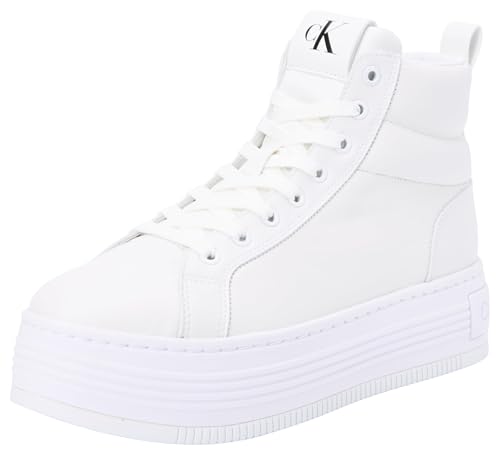 Calvin Klein Damen Plateau Sneaker Bold Retro, Weiß (Triple Bright White), 41 von Calvin Klein