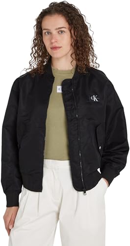 Calvin Klein Jeans Damen Ul Bomber Jacket J20j223034 Gewebte, Schwarz (Ck Black), S EU von Calvin Klein Jeans