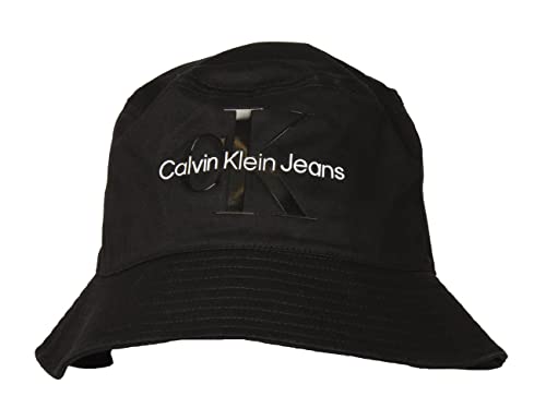 Calvin Klein Damen Monogram Bucket HAT K60K610715 Hüte, Schwarz (Fashion Black), OS von Calvin Klein