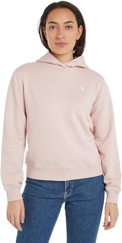 Calvin Klein Jeans Damen Hoodie mit Kapuze, Rosa (Sepia Rose), S von Calvin Klein Jeans