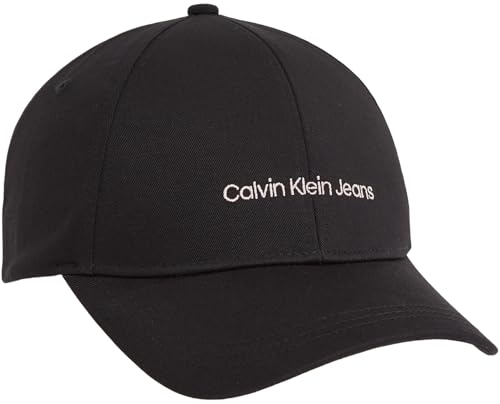 Calvin Klein Jeans Damen Cap Institutional Basecap, Schwarz (Black/Pale Conch), Einheitsgröße von Calvin Klein Jeans