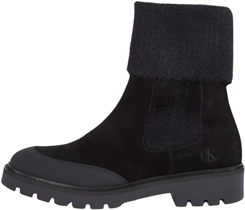 Calvin Klein Jeans Combat Mid Chelsea Boot Wl Stiefel, Damen, Schwarz (Triple Black), 39 Eu von Calvin Klein Jeans