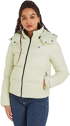 Calvin Klein Jeans Damen Daunenjacke Down Archetype Short Puffer Winter, Grün (Canary Green), 3XL von Calvin Klein Jeans