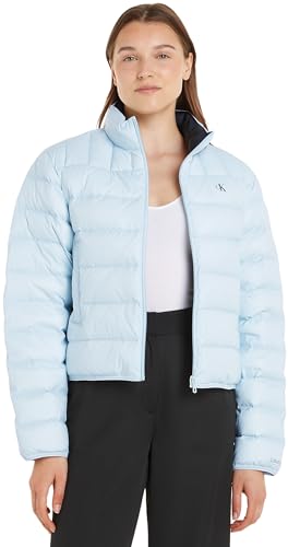 Calvin Klein Jeans Damen Daunenjacke Short Puffer Steppjacke, Blau (Keepsake Blue), M von Calvin Klein Jeans