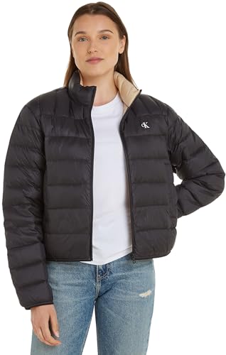 Calvin Klein Jeans Damen Daunenjacke Short Puffer Steppjacke, Schwarz (Ck Black), M von Calvin Klein Jeans