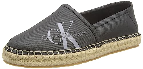 Calvin Klein Jeans Damen Espadrilles Stoffschuhe, Grau (Black/Lavender Aura), 40 EU von Calvin Klein Jeans