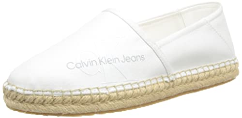 Calvin Klein Jeans Damen Espadrilles Stoffschuhe, Weiß (Bright White), 40 von Calvin Klein Jeans