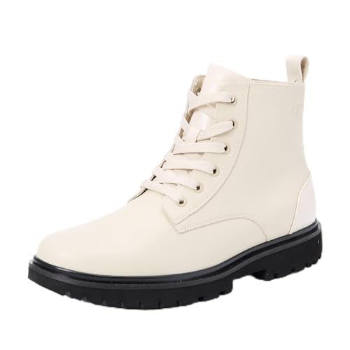 Calvin Klein Damen Mid Boot Stiefel Eva Boot Laceup Schuhe, Beige (Eggshell), 39 von Calvin Klein