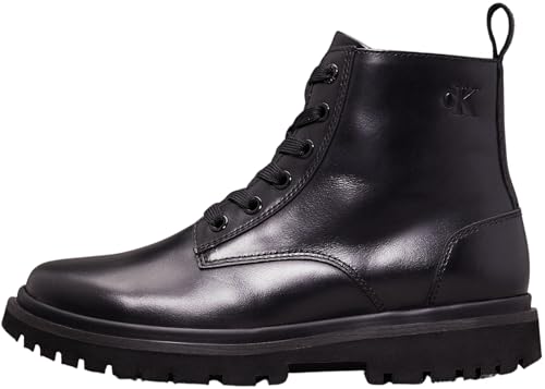Calvin Klein Damen Mid Boot Stiefel Eva Boot Laceup Schuhe, Schwarz (Triple Black), 40 von Calvin Klein