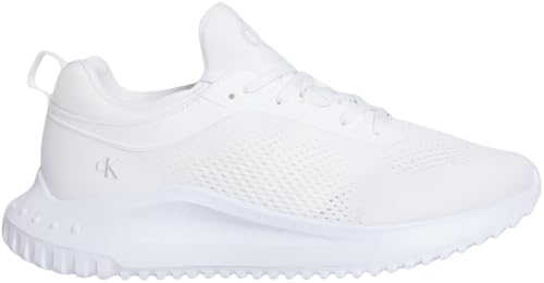 Calvin Klein Damen Eva Runner Sock Mg Tech Mix Yw0Yw01855 Niedriges Oberteil, White (Triple Bright White), 39 EU von Calvin Klein