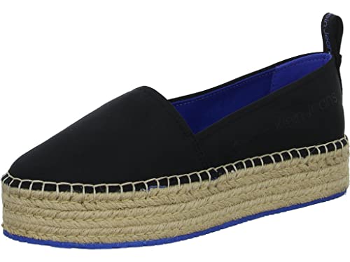 Calvin Klein Jeans Damen Espadrilles Flatform Plateau, Schwarz (Black), 39 von Calvin Klein Jeans