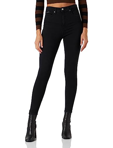 Calvin Klein Jeans Damen HIGH Rise SUPER Skinny Ankle J20J219513 Hosen, Denim (Denim Black), 26W von Calvin Klein