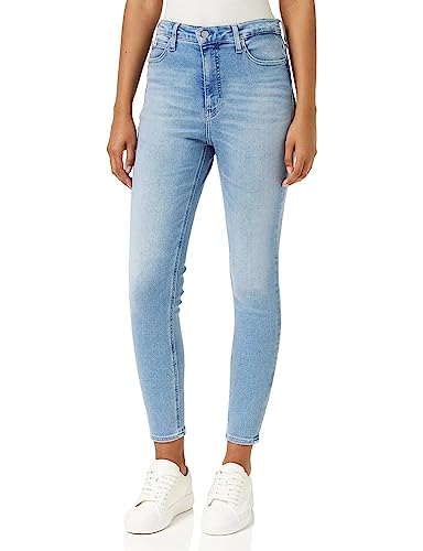 Calvin Klein Jeans Damen HIGH Rise SUPER Skinny Ankle J20J221583 Hosen, Denim (Denim Light), 28W von Calvin Klein Jeans