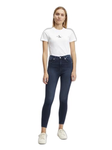 Calvin Klein Jeans High Rise Super Skinny Ankle Hosen, Damen, Denim (Denim Dark), 24W von Calvin Klein