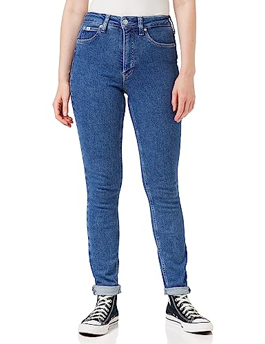 Calvin Klein Jeans Damen HIGH Rise Skinny J20J221585 Hosen, Denim (Denim Medium), 27W / 32L von Calvin Klein Jeans