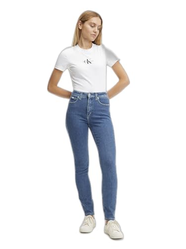 Calvin Klein Jeans Damen HIGH Rise Skinny J20J221585 Hosen, Denim (Denim Medium), 27W / 32L von Calvin Klein Jeans