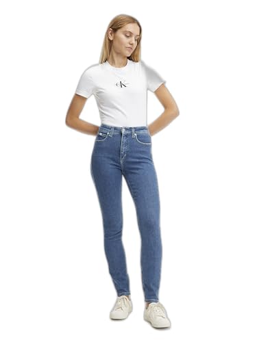 Calvin Klein Jeans Damen HIGH Rise Skinny J20J221585 Hosen, Denim (Denim Medium), 30W / 30L von Calvin Klein Jeans