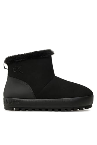 Calvin Klein Damen Mid Boot Stiefel Home Slipper Hausschuhe, Schwarz (Triple Black), 37 von Calvin Klein