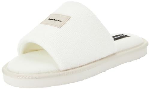 Calvin Klein Jeans Damen Badeschuhe Home Slipper Tr Ml Fad Badelatschen, Beige (Creamy White/Eggshell), 39 EU von Calvin Klein Jeans