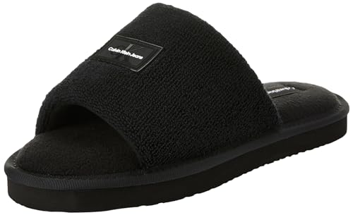 Calvin Klein Jeans Damen Badeschuhe Home Slipper Tr Ml Fad Badelatschen, Schwarz (Black), 39 EU von Calvin Klein Jeans