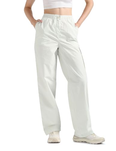 Calvin Klein Jeans Damen Hose Pant Cargo, Beige (Icicle), XXL von Calvin Klein