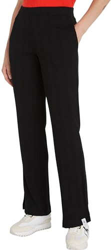 Calvin Klein Jeans Damen Hose Stoffhose, Schwarz (Ck Black), M von Calvin Klein Jeans