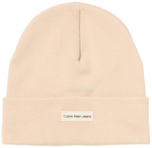 Calvin Klein Jeans Damen INST PATCH BEANIE K60K612322, Grey (Birch), OS von Calvin Klein