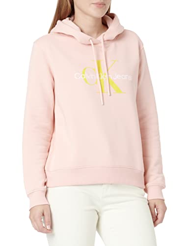 Calvin Klein Jeans Damen Iconic MONOLOGO J20J219949 Hoodies, Rosa (Pink Blush), L von Calvin Klein Jeans